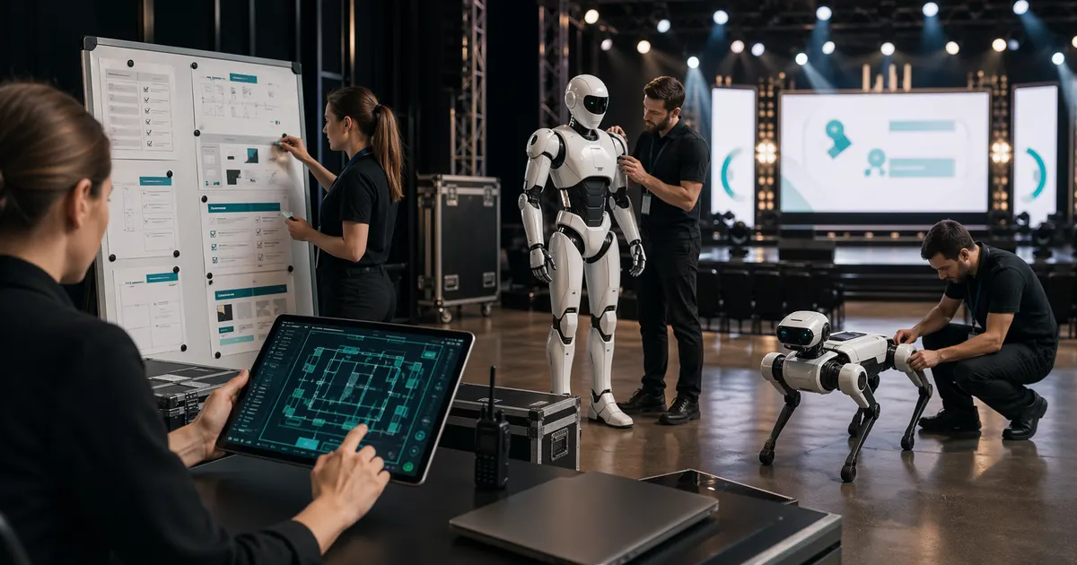 Etkinlik robotu kiralama operasyon planı ve robot hazırlığı